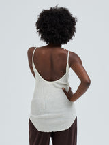 Seamless Basic Fresco | Merinowolle Strap Top Off-White