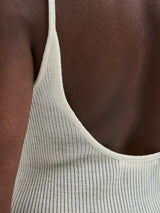 Seamless Basic Fresco | Merinowolle Strap Top Off-White