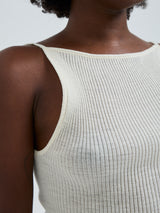 Seamless Basic Fresco | Merinowolle Strap Top Off-White