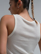 Seamless Basic Woolen Isa | Merinowolle Tank Top Off-White