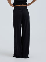 Seamless Basic Jacquard Pants | Baumwolle Pants Black