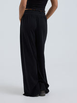 Seamless Basic Jacquard Pants | Baumwolle Pants Black