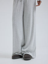 Seamless Basic Jacquard Pants | Baumwolle Pants Lt grey melange