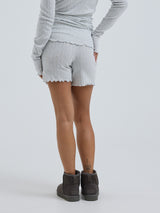 Seamless Basic Jacquard Shorts | Baumwolle Shorts Lt grey melange