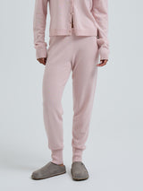 Seamless Basic Knitted leggings | Wolle Kaschmir T-shirt Powder Pink