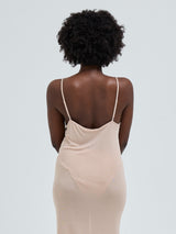 Seamless Basic Lace Silk Slip | Mulberry Seide Slip Dress Rosie Beige w. Rosie Beige
