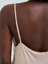 Seamless Basic Lace Silk Slip | Mulberry Seide Slip Dress Rosie Beige w. Rosie Beige