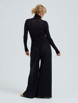 Seamless Basic Nouveau | Baumwolle Roll Neck Black