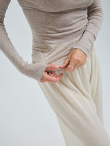 Seamless Basic Nouveau | Baumwolle Roll Neck Desert Melange