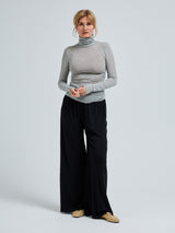 Seamless Basic Nouveau | Baumwolle Roll Neck Grey Melange