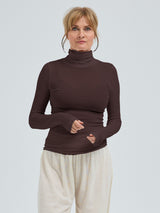 Seamless Basic Nouveau | Baumwolle Roll Neck Java