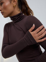 Seamless Basic Nouveau | Baumwolle Roll Neck Java