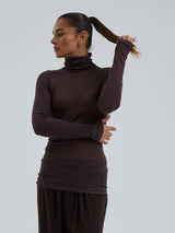 Seamless Basic Nouveau | Baumwolle Roll Neck Java