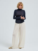 Seamless Basic Nouveau | Baumwolle Roll Neck Midnight