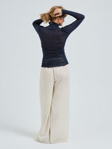 Seamless Basic Nouveau | Baumwolle Roll Neck Midnight