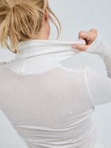 Seamless Basic Nouveau | Baumwolle Roll Neck Off-White