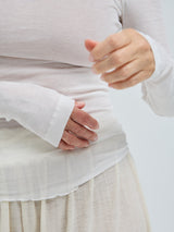 Seamless Basic Nouveau | Baumwolle Roll Neck Off-White