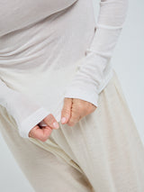 Seamless Basic Nouveau | Baumwolle Roll Neck Off-White