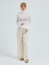 Seamless Basic Nouveau | Baumwolle Roll Neck Off-White