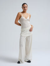 Seamless Basic Piccola | Merinowolle Strap Top Off-White