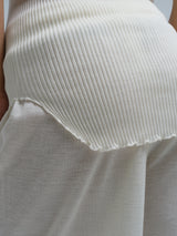 Seamless Basic Piccola | Merinowolle Strap Top Off-White
