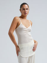 Seamless Basic Piccola | Merinowolle Strap Top Off-White