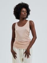 Seamless Basic Sheer Tank | Seide Tank Top Rosie Beige