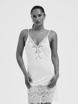 Seamless Basic Silk Slip Romance | Mulberry Seide Slip Dress Off-White