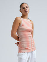 Seamless Basic Silky Daze | Seide Strap Top Dark sand/Burnt orange