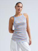 Silky Daze | Seide - Dark sand/Light blue