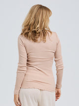 Seamless Basic Silky Fiore | Seide Blouse Rosie Beige