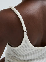 Seamless Basic Silky Sofia | Seide Strap Top Off-White