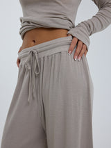 Seamless Basic Woolen Barbera | Merinowolle Pants Beige