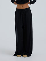 Seamless Basic Woolen Barbera | Merinowolle Pants Black