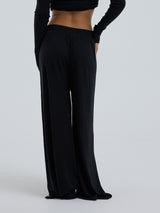 Seamless Basic Woolen Barbera | Merinowolle Pants Black