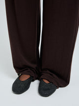 Seamless Basic Woolen Barbera | Merinowolle Pants Dark Brown