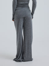 Seamless Basic Woolen Barbera | Merinowolle Pants Grey Melange