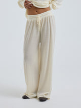 Seamless Basic Woolen Barbera | Merinowolle Pants Off-White