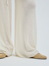 Seamless Basic Woolen Barbera | Merinowolle Pants Off-White