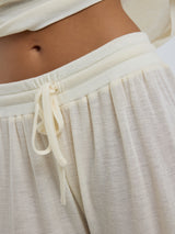 Seamless Basic Woolen Barbera | Merinowolle Pants Off-White