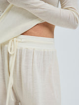 Seamless Basic Woolen Barbera | Merinowolle Pants Off-White