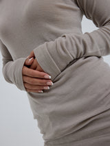 Seamless Basic Woolen Jade | Merinowolle L/S T-Shirt Beige