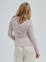 Seamless Basic Woolen Jade | Merinowolle L/S T-Shirt Beige