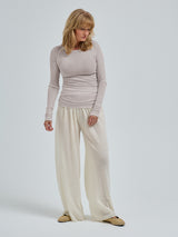 Seamless Basic Woolen Jade | Merinowolle L/S T-Shirt Beige