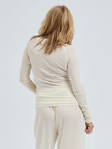 Seamless Basic Woolen Jade | Merinowolle L/S T-Shirt Off-White