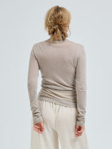 Seamless Basic Woolen Lola | Merinowolle Roll Neck Beige