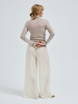 Seamless Basic Woolen Lola | Merinowolle Roll Neck Beige