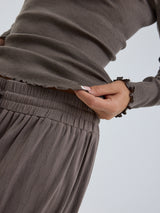 Seamless Basic Wooly Long Sleeve | Wolle Seide Blouse Fungi