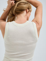 Seamless Basic Wooly Tank | Wolle Seide Tank Top Off-White