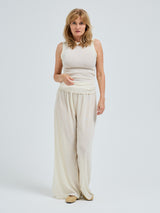 Seamless Basic Wooly Tank | Wolle Seide Tank Top Off-White